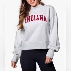 Women’s IU Indiana University Mock Neck Sweatshirt